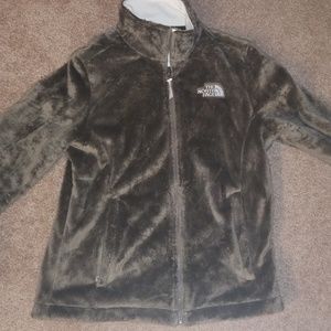 Brown soft shelled North face jacket